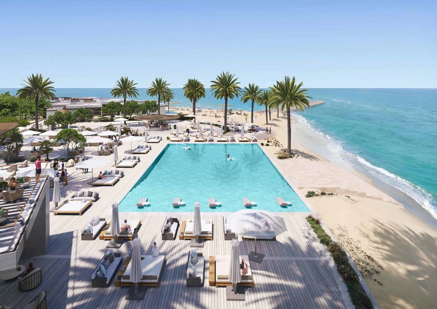 Beach club and beachfront at Y Views by ORA